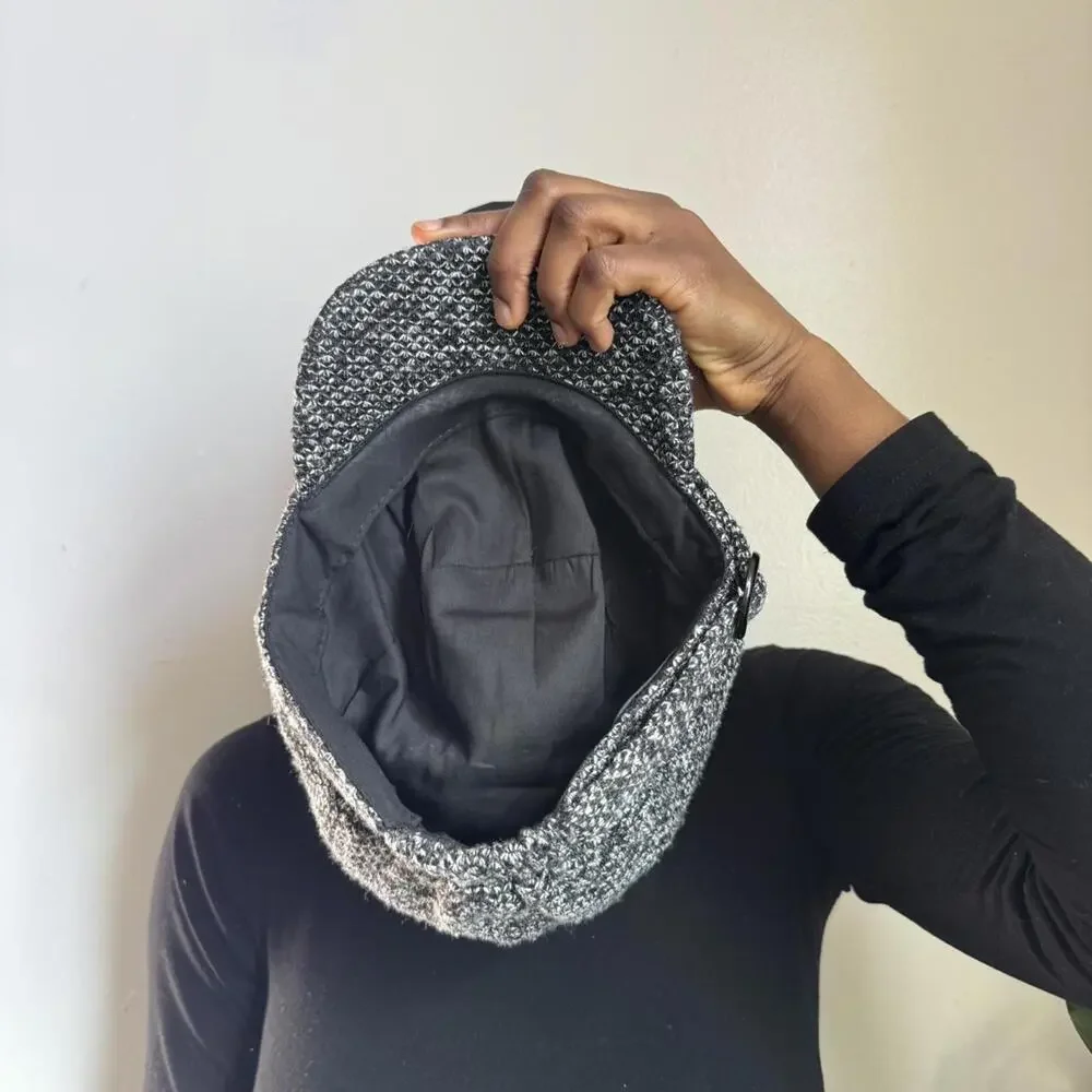 Dark Academia‎ Salt & Pepper Newsboy/ Baker Boy Hat one size